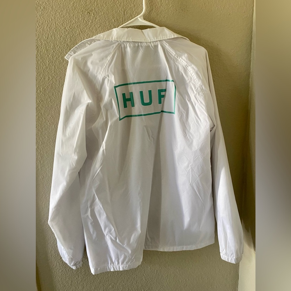 HUF white windbreaker